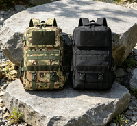 Tactical Computer Backpack with Padded Laptop Sleeve Durable Oxford Cloth Rucksack Breathable Adjustable Straps