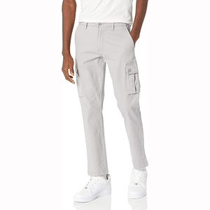 Cheap Men's Straight Casual <b>Cargo</b> <b>Pants</b> Durable 100% Cotton Fabric Breathable <b>Waterproof</b> Embroidered Roomy Multi-Pocket - Product Image 2