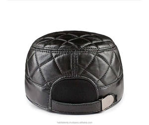 Chapeau haut de forme Plaid chaud Gennie cuir fait OEM ODM Services casquettes - Product Image 2