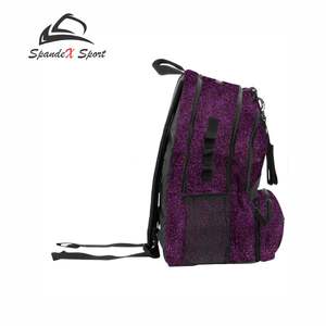 Bolsas de viaje personalizadas 100% poliéster con brillantina, bolsas escolares, bolsas para fiestas, bolsas para bailar, fabricante OEM ODM, bolsas con logotipo personalizado con brillantina - Product Image 4