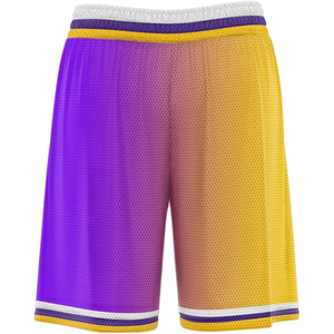 Pantalones Cortos de Baloncesto Personalizados con Malla Degradada para Hombre, Deportivos, Transpirables, Cintura Elástica, Logotipo Impreso por Sublimación, Diseño Numerado 00 - Product Image 2