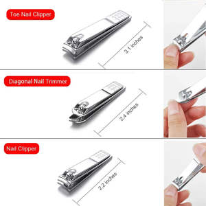 Kit de Manicura y Pedicura Profesional de la Mejor Calidad, Duradero, de Acero Inoxidable, Cortaúñas y Cortacutículas, Venta Caliente de Fábrica OEM - Product Image 4