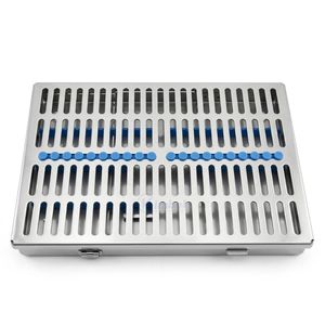 Cassette de stérilisation en aluminium anodisé avec poignée de transport, boîte de rangement perforée pour instruments, pour applications chirurgicales - Product Image 6