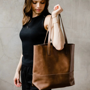 Stylish Leather <b>Work</b> Tote <b>Bag</b> - Product Image 1