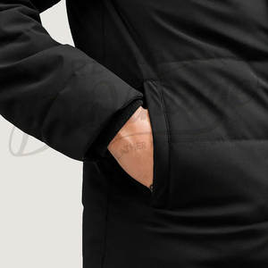 Veste d'hiver matelassée personnalisée pour homme, épaisse, chaude, coupe-vent, à capuche, parka décontractée, veste matelassée pour homme - Product Image 6