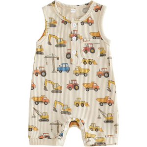 <b>Cute</b> Turtle Printed Baby Romper Short Sleeve O-Neck Snap Button Cotton Infant Outfit Unisex Summer Wear - Product Image 6