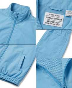 High Quality Windproof Men Windbreaker Tracksuit Custom Logo <b>Zip</b> <b>up</b> Nylon Windbreaker Tracksuits Custom OEM - Product Image 4