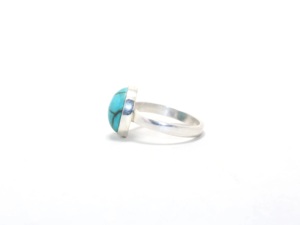Handmade 925 Sterling <b>Silver</b> Natural Turquoise Gemstone <b>Ring</b> <b>Statement</b> <b>Ring</b> for Women Birthday Anniversary Gift - Product Image 3