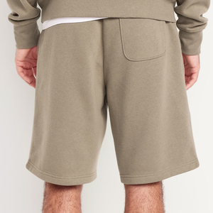 Shorts Bermuda pour Homme en Khaki Uni, Écologiques, Respirants, avec Cordon de Serrage à la Taille, Style Casual - Product Image 3