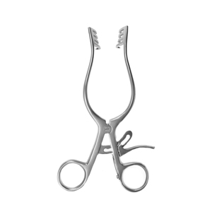 Rétracteur chirurgical manuel auto-serrant 4 x 4 dents, long, pour rétraction des dents postérieures et des muscles temporaires, 165 mm, en acier inoxydable de haute qualité - Product Image 6