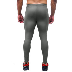 Customized Colors <b>Men's</b> <b>Compression</b> Leggings Elastic Waist Spandex/Polyester <b>for</b> Gym Running Fitness Sportswear - Product Image 5