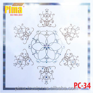 Plaque de plafond en PVC 600*1200 8mm pour hôtel et spa haut de gamme, motif vintage antique, classe B1 ignifuge - Product Image 1