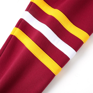 Custom Sorority & Fraternity Maroon V-Neck <b>Cardigan</b> Yellow <b>White</b> Trim Embroidered Greek Letter Fleece Men's Wear Quick Dry 2026 - Product Image 5