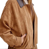 Veste d'hiver en daim pour femmes, personnalisable, respirante, écologique, de haute qualité, texture douce, design élégant et tendance