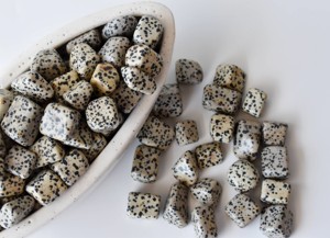 Piedras de Jaspe Dálmata Blanco al por Mayor, Piedras Preciosas Semipreciosas de Color Blanco para Múltiples Usos - Product Image 2