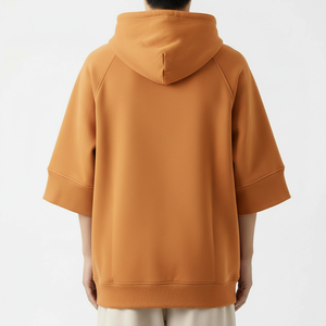 Fashion Streetwear Oversized <b>Hoodie</b> <b>Short</b> <b>Sleeve</b> Custom Design <b>Hoodie</b> - Product Image 2
