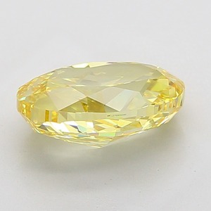 Diamant ovale jaune vif fantaisie certifié 5,01 carats VS1 EX Polish EX Symmetry, pierre libre pour la fabrication de bijoux fins - Product Image 4