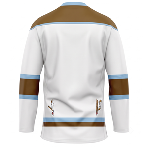 Maillots de hockey imprimés OEM avec logo personnalisé et nom de l'équipe, uniformes de hockey sur glace 100 % polyester à séchage rapide - Product Image 2