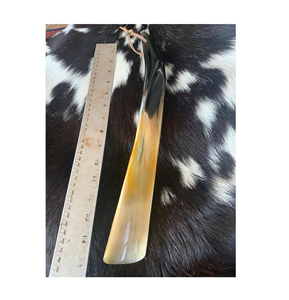 Calzador de cuerno de vaca natural de primera calidad, 16 pulgadas, calzador de cuerno de búfalo, mejor precio al por mayor, hecho en India - Product Image 1