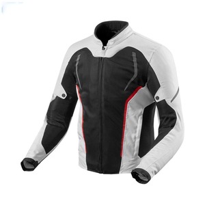 Motorcycle <b>Jacket</b> Windproof Waterproof Patchwork Stand Collar Slim <b>Racing</b> <b>Jacket</b> with Front Logo - Product Image 2