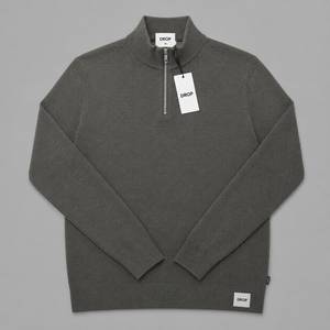 Cardigan en maille à col montant zippé pour homme, mélange de coton, léger et décontracté, OEM ODM, logo personnalisé, prix de gros au Bangladesh - Product Image 3