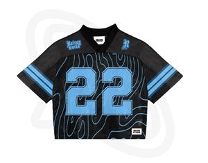 เสื้อเบสบอลทรงโอเวอร์ไซส์ แขนสั้น คอวี สำหรับผู้หญิง สไตล์ Y2K สตรีทแวร์ เป็นมิตรต่อสิ่งแวดล้อม ติดกระดุม  เหมาะสำหรับงานพิมพ์ลายแบบซับลิเมชั่น # 22 - Product Image 6