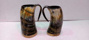 ฮอร์นแก้วแบบชาวไวกิ้งแกะสลักงานทำจากธรรมชาติสั่งทำได้แตรสำหรับดื่มบัฟฟาโล KOI ถ้วย tankard Horn สำหรับเบียร์ - Product Image 6