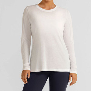 2026 Seamless Knitted <b>Long</b> Sleeve Shirt Wholesale Factory Price Solid Color Gym Women Training Wear Eco-Friendly Shirt - Product Image 6