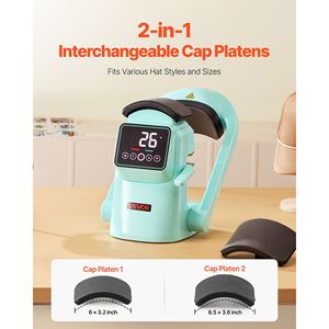 เครื่องรีดร้อนอัตโนมัติสำหรับหมวก 2 หัวรีดแบบเปลี่ยนได้ เปิด-ปิดอัตโนมัติ หน้าจอสัมผัส ตั้งเวลาได้อย่างแม่นยำ สำหรับหมวกแบบกำหนดเอง - Product Image 3