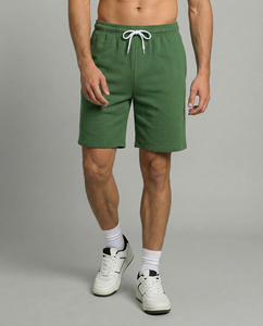 Shorts de sport décontractés vintage pour hommes 100% coton peigné de haute qualité écologiques séchage rapide respirants avec cordon de serrage - Product Image 2