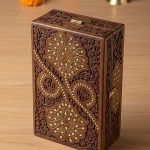 Boîte de rangement en bois durable faite à la main pour l'organisation de la cuisine et la solution de rangement pour la table à manger - Product Image 3