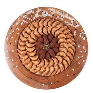 Bandeja Redonda de Lujo Hecha a Mano para Servir Chocolate, Diseño Atractivo, Apta para Alimentos, Vajilla de Mesa, Platos y Utensilios - Product Image 1