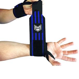 Nouvel arrivage de bandelettes de poignet lourdes de 18 pouces pour la musculation enveloppes de poignet personnalisées pour l'haltérophilie - Product Image 1