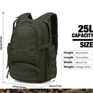 Sacs à dos tactiques très demandés avec impression de logo personnalisé, rangement multi-compartiments et système de transport confortable - Product Image 3