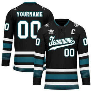 Maillot de hockey sur glace personnalisé, fournisseur OEM, vente en gros aux États-Unis, uniforme de hockey d'équipe personnalisé, broderie de logo, vêtements de sport en gros, 100% rapide - Product Image 1