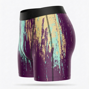 High Waist Printed <b>Mens</b> <b>Compression</b> <b>Shorts</b> Quick Dry Gym Fitness Running Training Sports Sublimation Wholesale Supply - Product Image 4