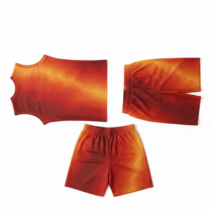 Uniformes de Baloncesto Sublimados con Impresión Personalizada, Conjunto de Camiseta y Pantalones Cortos de Baloncesto de Calidad Profesional con Gestión de la Humedad - Product Image 3