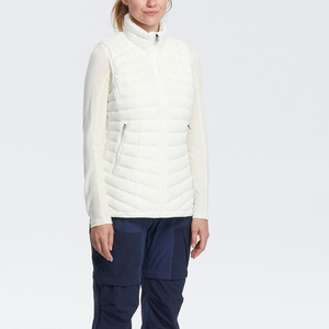 Chaleco de Plumón de Pato Blanco Personalizado para Mujer, Chaqueta Corta sin Mangas, Chaqueta Acolchada Ligera y Cálida para Invierno, Top sin Mangas Unisex - Product Image 3