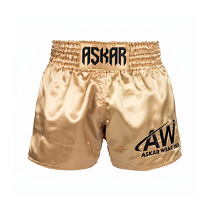 Shorts de Muay Thai et de Kick Boxing 100% Polyester Respirant Séchage Rapide Léger Logo sur le Devant Unisexe - Product Image 1