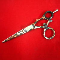 Swivel Paper coated barber scissor
