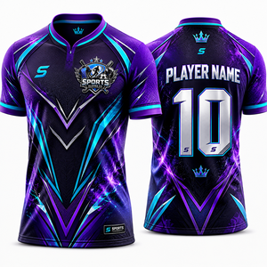Nuevas Camisetas de Fútbol Personalizadas con Estampado Geométrico, Cuello en V, Mangas Cortas, Transpirables y de Secado Rápido para Hombre - Product Image 1