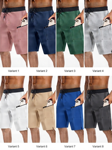 Custom Men's Summer Drawstring <b>Shorts</b> Loose Fit Quick-Drying Breathable <b>Spandex</b>/Polyester Fabric for Running <b>Shorts</b> Gym <b>Shorts</b> - Product Image 2