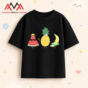 เสื้อยืดแขนสั้นผ้าฝ้ายผสมสแปนเด็กซ์ลำลอง พิมพ์ลายด้านหน้า ระบายอากาศได้ดี เหมาะสำหรับใส่ไปชายหาด สไตล์สตรีท สีดำ - Product Image 4