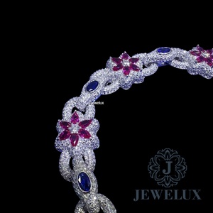 Premium Style Moissanite <b>Silver</b> Tennis <b>Bracelet</b> Unisex with Continuous Sparkle Stones Gift Export Competitive Wholesale Price - Product Image 4