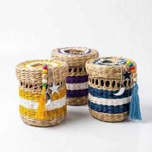 Full accessories Ramadan Seagrass <b>Gift</b> <b>Box</b> for Kids & Family Handmade Gergean Festival Hamper for <b>Eid</b> Mubarak OEM ODM - Product Image 2