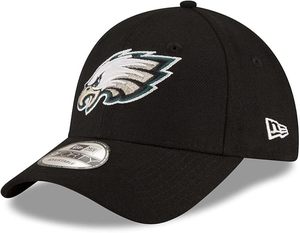Casquette en velours réglable noire New Era Philadelphia, brodée à la machine, en polyester durable, vêtements d'équipe sportive - Product Image 1