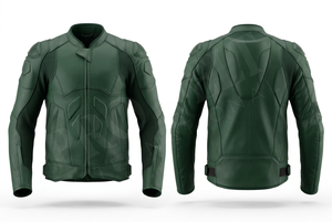 เสื้อแจ็คเก็ตมอเตอร์ไซค์หนังคุณภาพสูงสำหรับผู้ชาย  แบบหนา ระบายอากาศได้ดี  บุฟองน้ำอย่างดี  สำหรับนักขี่มอเตอร์ไซค์  ขายส่ง  คุณภาพเยี่ยม - Product Image 3