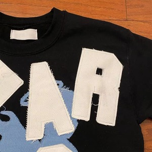 เสื้อยืดคอกลมโอเวอร์ไซส์พิมพ์ลาย Fearless Letter แบบสั่งทำพิเศษ ผ้าคอตตอนเจอร์ซีย์ แขนสั้น ทรงปกติ ระบายอากาศได้ดี สไตล์สตรีทแฟชั่นสำหรับผู้ชาย - Product Image 3
