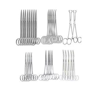Ensemble d'instruments de chirurgie majeure en acier inoxydable certifié CE, pour interventions générales, cardiovasculaires, abdominales et laparotomies de base, par Dentavex - Product Image 1