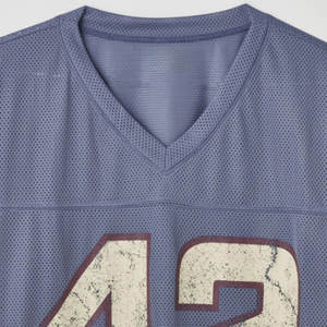 เสื้อเจอร์ซีย์ฟุตบอลและอเมริกันฟุตบอลแบบตาข่ายทรงบ็อกซี่สำหรับผู้ชาย รุ่นคัสตอม – เสื้อยืดสตรีทแวร์พิมพ์ลายตามสั่ง - Product Image 3